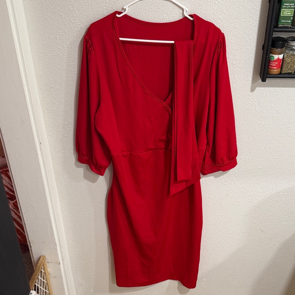 Elegant Red Women's Dress